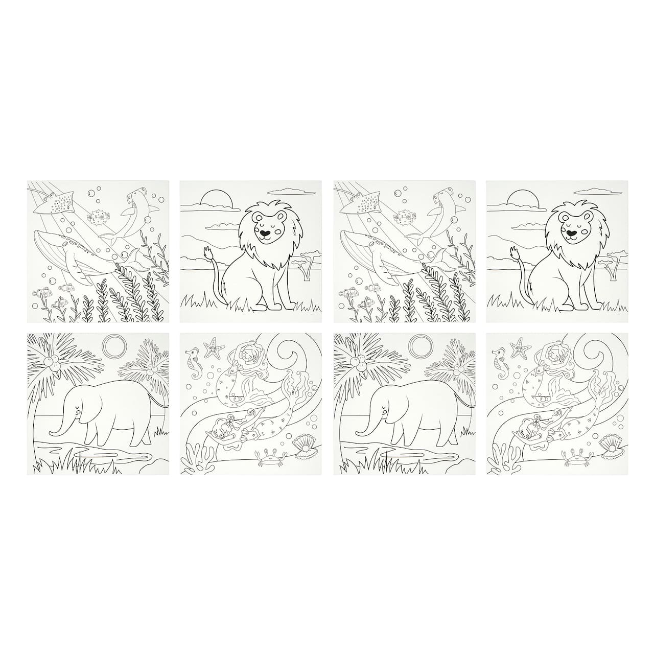 Pre-Printed Canvas Panels, 8ct. by Creatology™